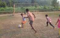 Village kids playing football in Assam Meghalaya border…..