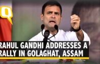 Congress President Rahul Gandhi Addresses Rally in Golaghat, Assam