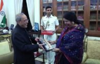 Dr. Shirin Sharmin Chaudhury, Speaker of Bangladesh Parliament called on President Mukherjee