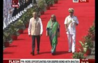 Goa: Bangladesh's Prime Minister Sheikh Hasina arrives at Airport