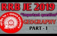 RRB JE 2019 Geography (M.Imp Questions)