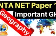 UGC NTA NET Paper 1 Environment GK & Geography of India in Hindi & English