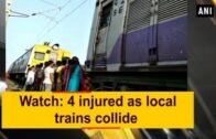 Watch: 4 injured as local trains collide – West Bengal News