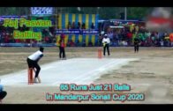 Bengal Tennis Cricketer Raj Paswan Match Wining 65 Runs Just 21 Balls in Mandarpur Sonali Cup 2020