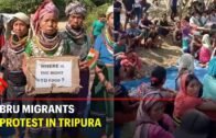 Bru migrants hold road blockade protest in Tripura