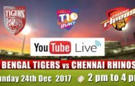 CCL T10 Blast Match I Bengal Tigers VS Chennai Rhinos I Dec 24th