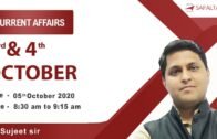 Daily Current Affairs 2020 | Safalta Class | By Sujeet Sir 3rd, 4th & 5th October,2020