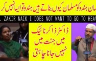 Dr  Zakir Naik I does not want to go to heaven