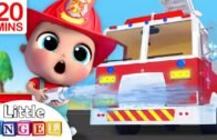 Fire Truck Song | Firefighter to the Rescue | Nursery Rhymes – Little Angel