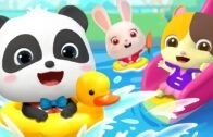 Five Little Kids Swimming in the Pool | Learn Numbers | Nursery Rhymes | Kids Songs | BabyBus