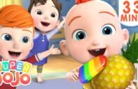 Rainbow Ice Cream | Kids Learn Colors | Learn Fruits + More Nursery Rhymes & Kids Songs – Super JoJo