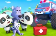 Someone Got Hurt! Please Call the Ambulance | Monster Ambulance | Nursery Rhymes | Cartoon | BabyBus