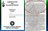 Twipra hao 184 Bubagrarogni Laibuma Swkwmajak Tripura Universityni Political Science Subjecto
