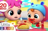 Yum Yum, Baby Loves Spaghetti | Little Angel Kids Songs & Nursery Rhymes