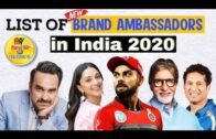 List of Brand Ambassadors in India | Famous Brands /Initiative/Programme etc. | Current Affairs 2020