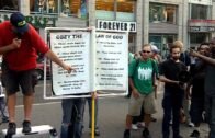 Religious Debate in Union Square New York City